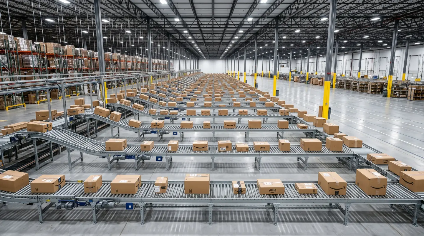 Conveyor line installed in a Houston-area warehouse