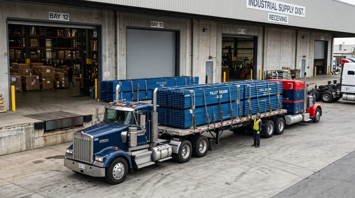 Rack components loaded for delivery and relocation in Southeast Texas