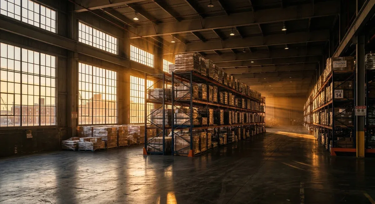 Rows of used rack put back into service in a Southeast Texas building